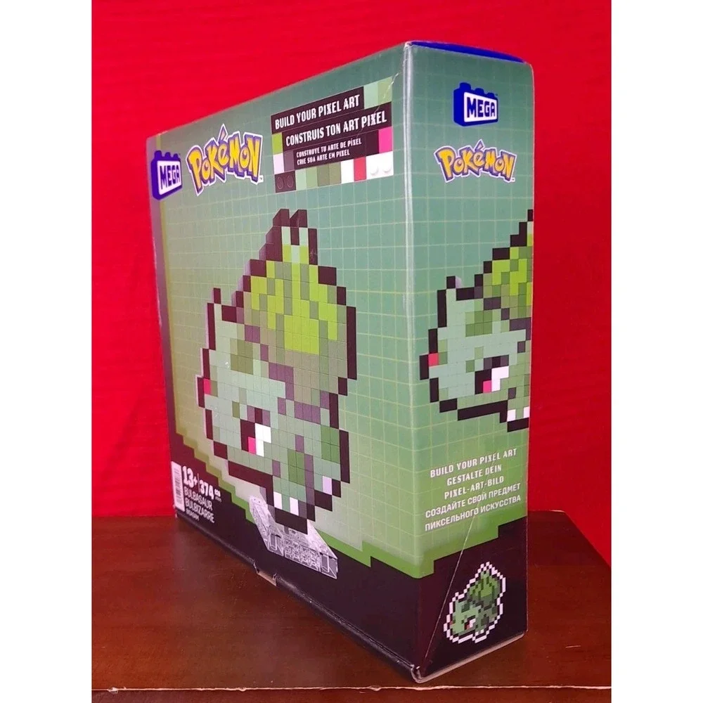 Mega Pokémon Bulbasaur Pixel Art Building Set 374 Pieces HTH75 New Sealed